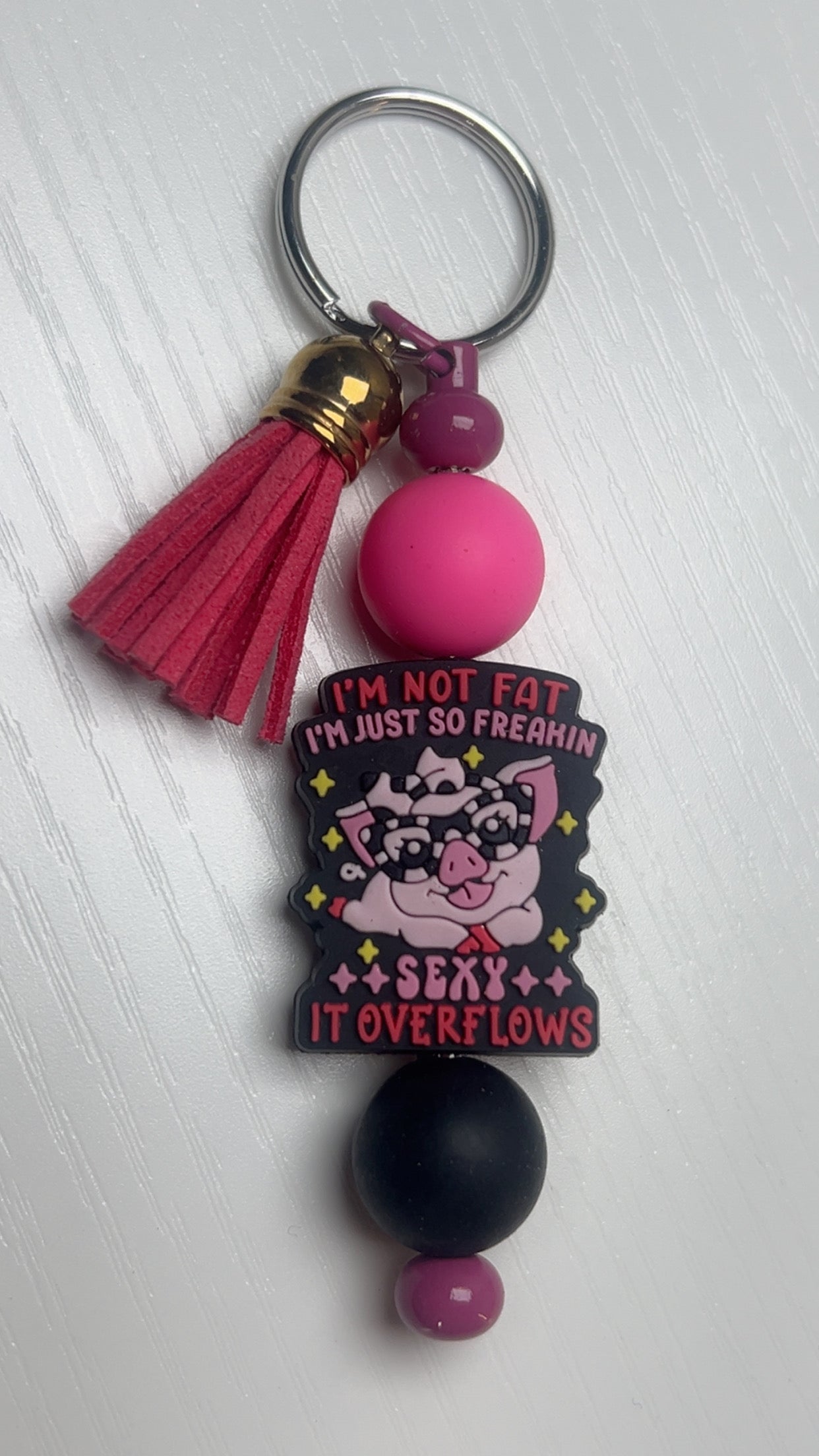 Sexy pig keychain