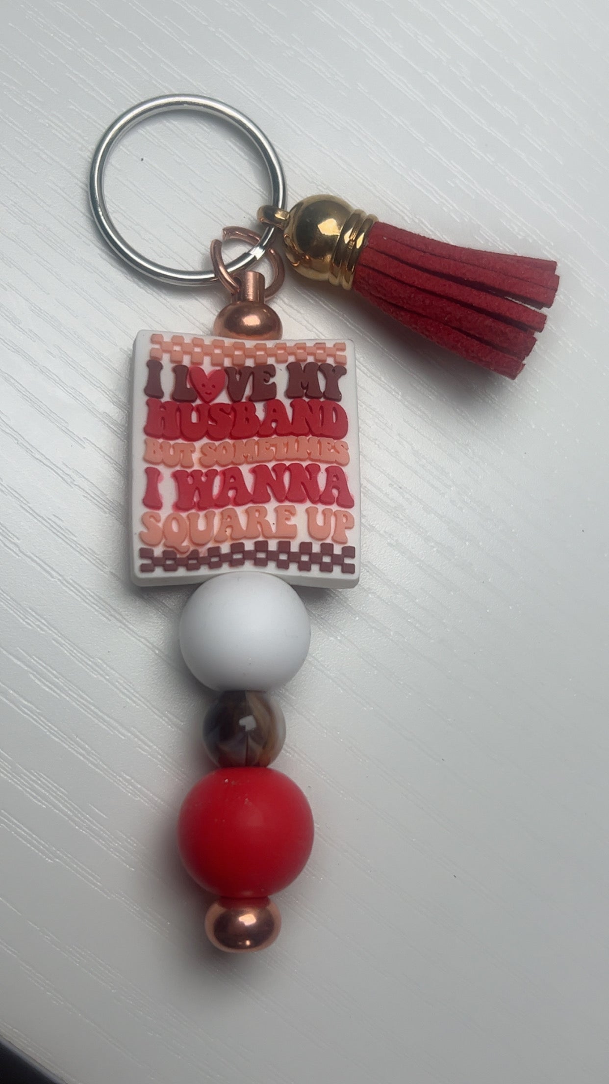 I love my husband keychain