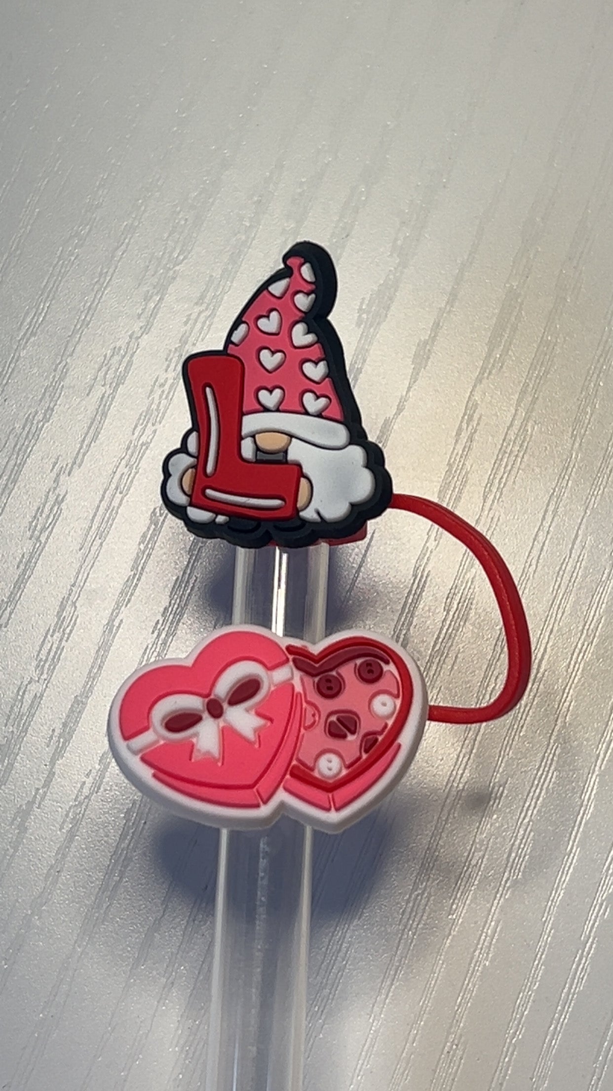 Love gnome straw topper