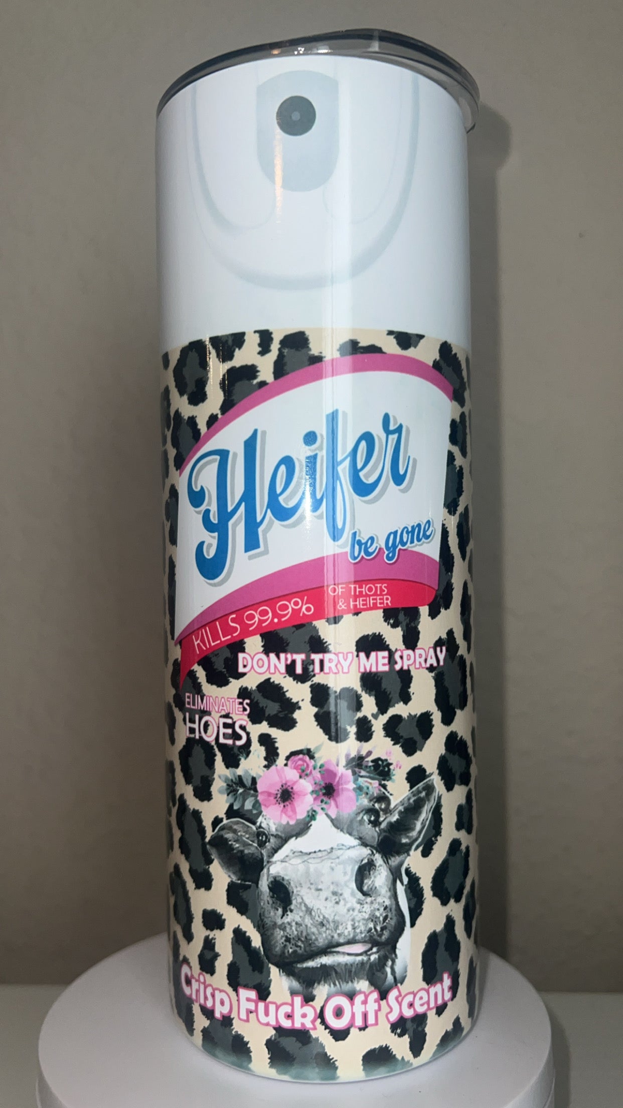 Leopard print Heifer tumbler #1