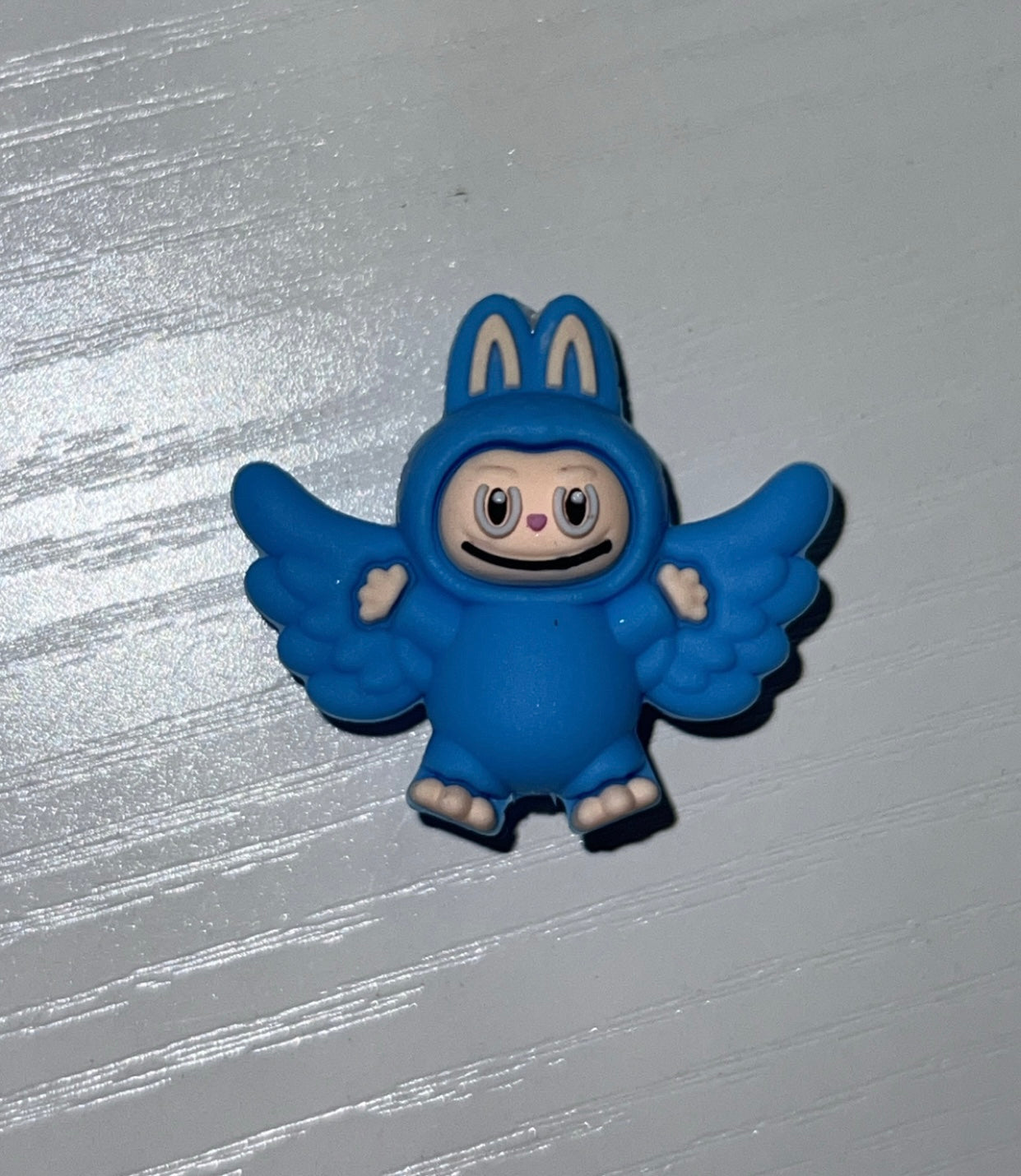 Blue labubu focal bead