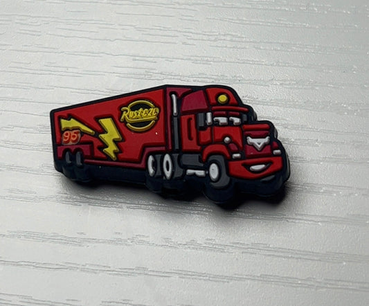 Cars semi silicone focal bead