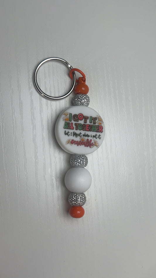 Mom life keychain