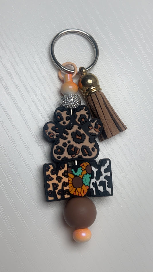 Dog mom keychain