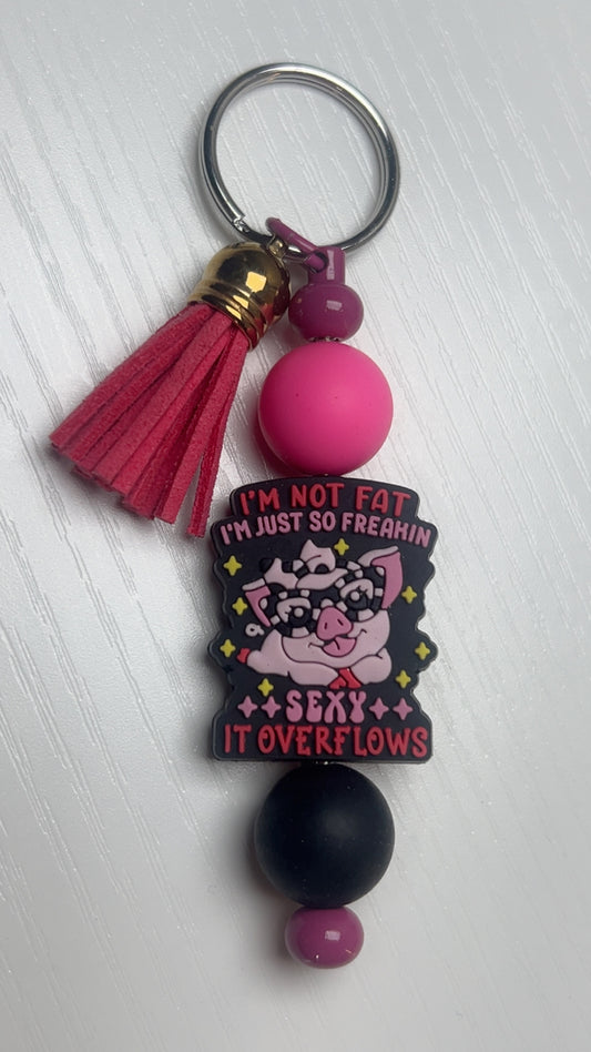 Sexy pig keychain