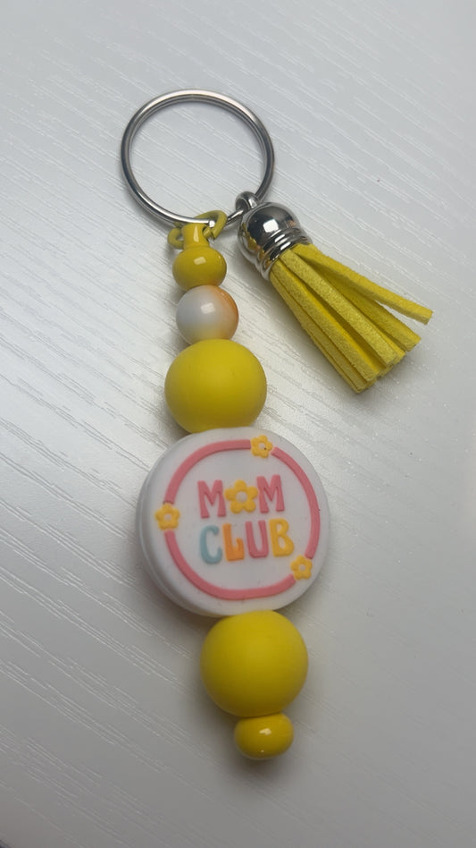 Mom club keychain