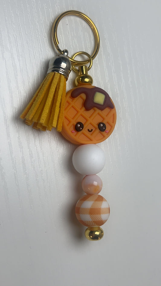 Waffle keychain