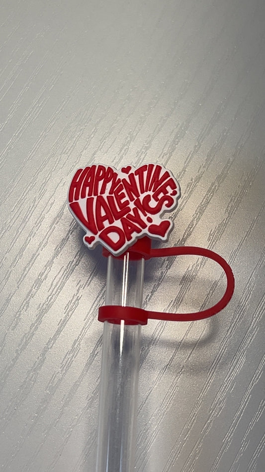 Happy Valentine’s Day straw topper
