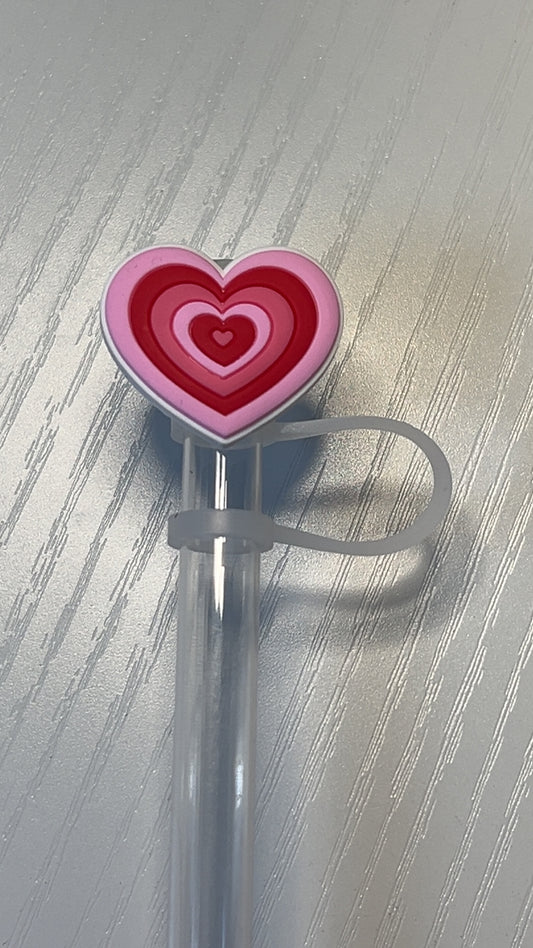 Heart straw topper