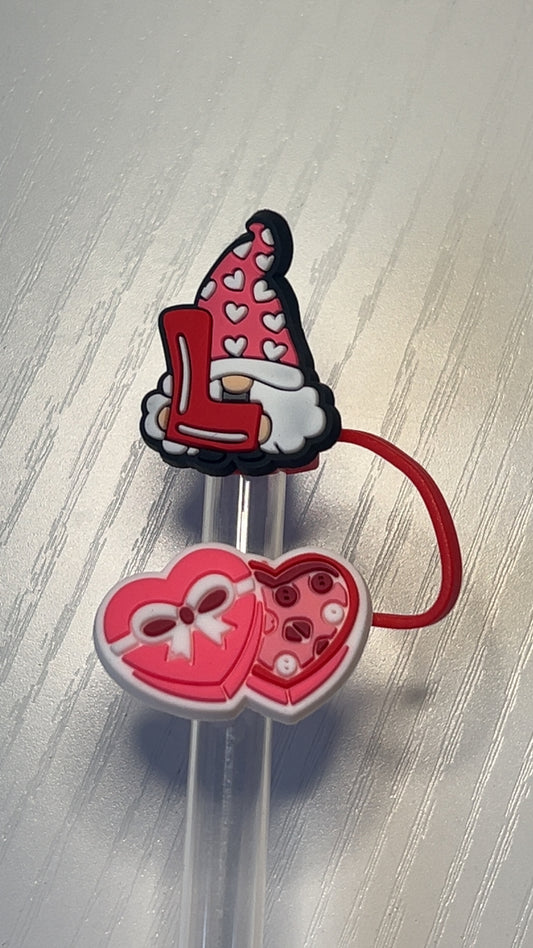 Love gnome straw topper