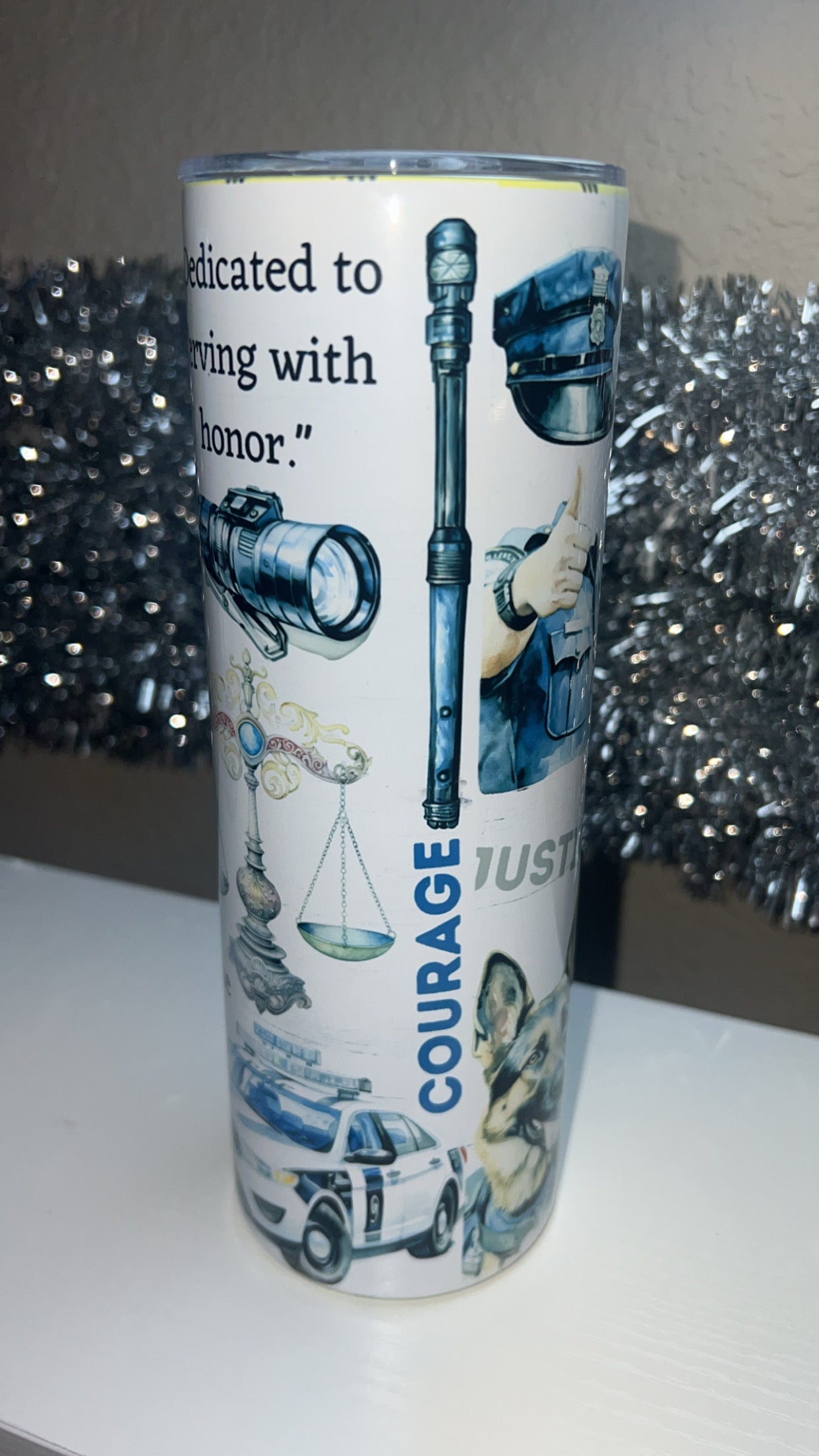 Police tumbler