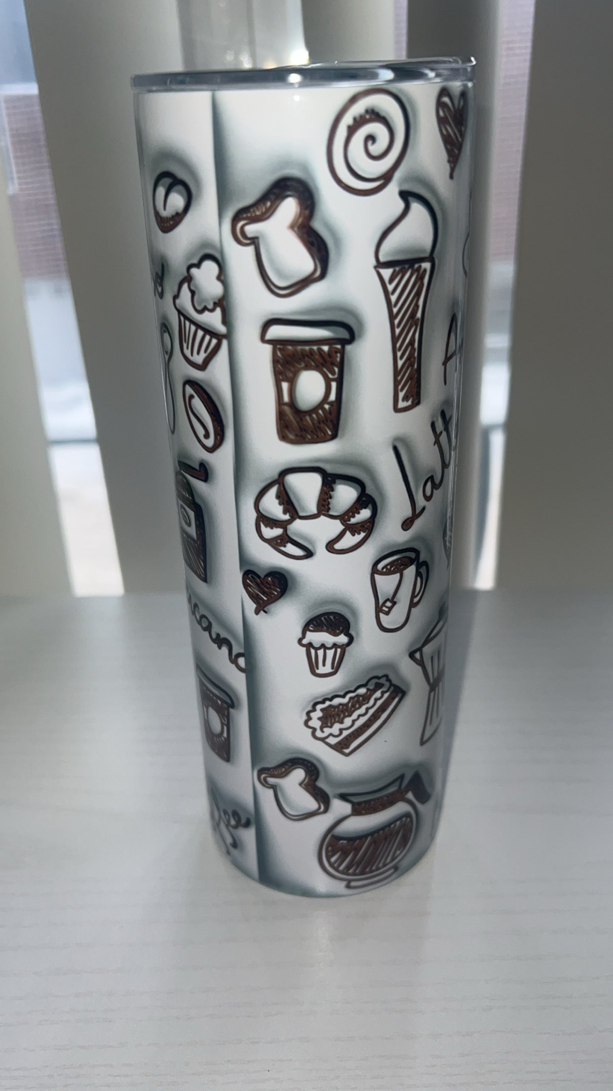 Coffee inspired tumbler