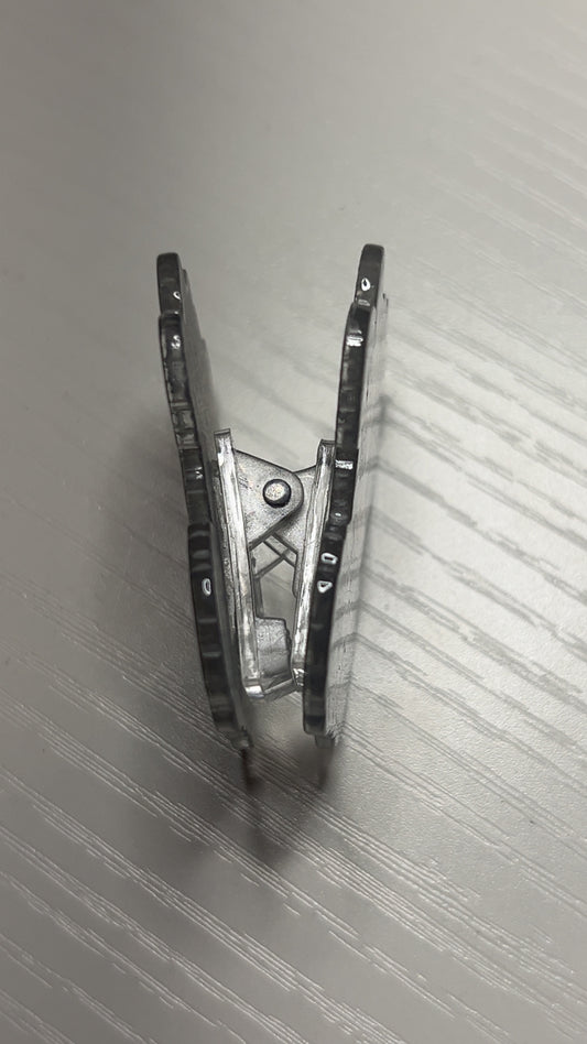 Black and white tutu calf bag clip